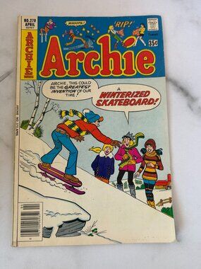 Vintage 1978 Archie Comics #270 Winterized Skateboard Bronze Age Comic